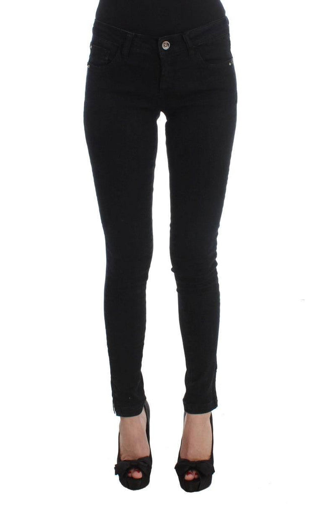 Costume National Black Cotton Slim Fit Denim Jeans - Hilstor