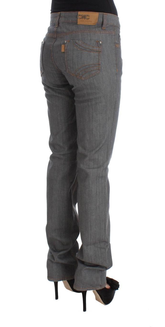 Costume National Gray Cotton Regular Fit Denim Jeans - Hilstor