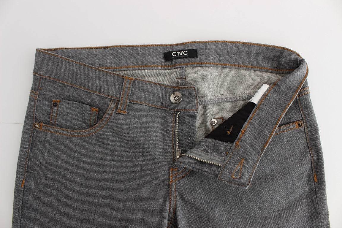 Costume National Gray Cotton Regular Fit Denim Jeans - Hilstor