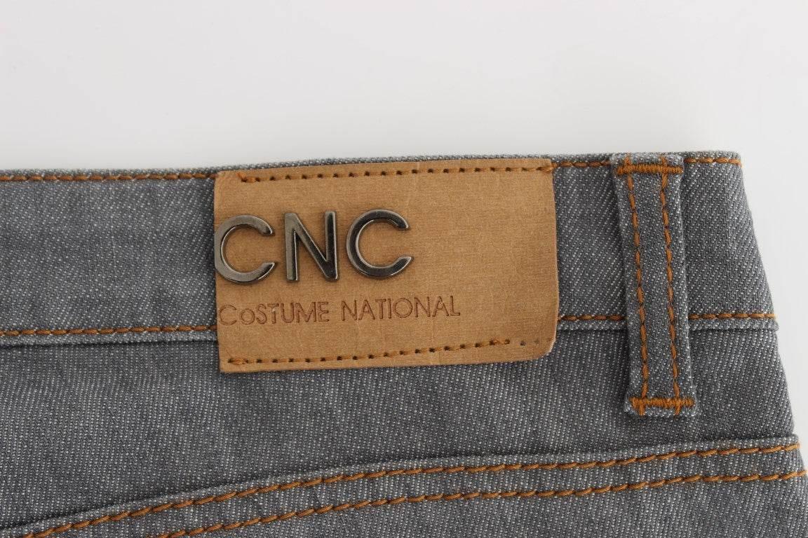 Costume National Gray Cotton Regular Fit Denim Jeans - Hilstor