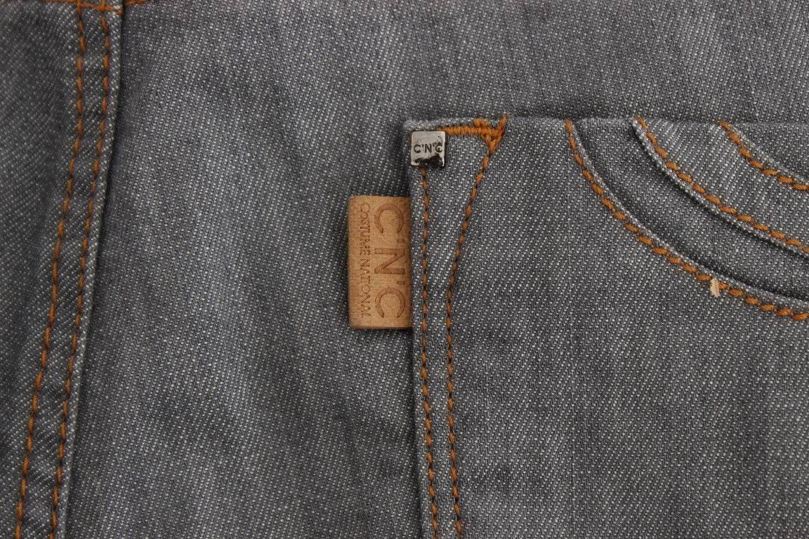 Costume National Gray Cotton Regular Fit Denim Jeans - Hilstor
