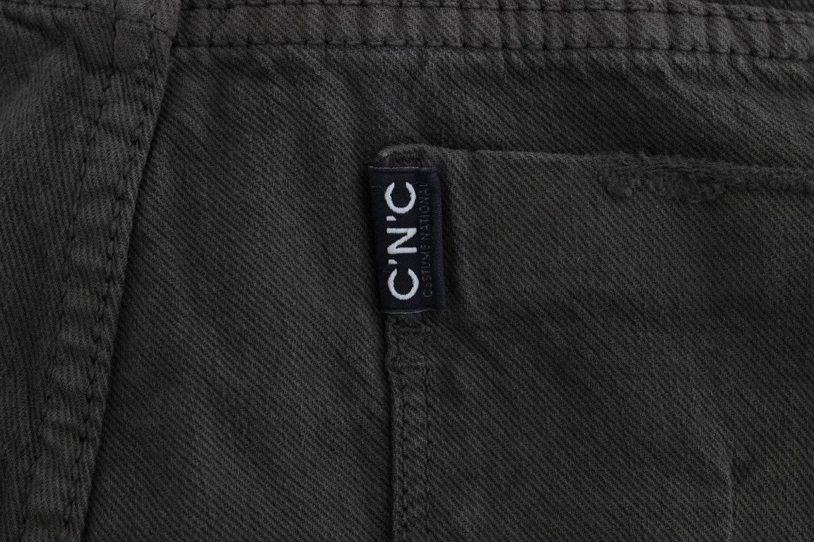 Costume National Green Cotton Blend Slim Fit Jeans - Hilstor
