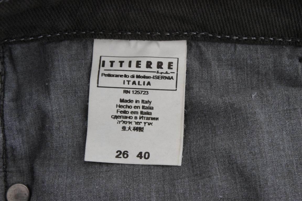 Costume National Green Cotton Blend Slim Fit Jeans - Hilstor
