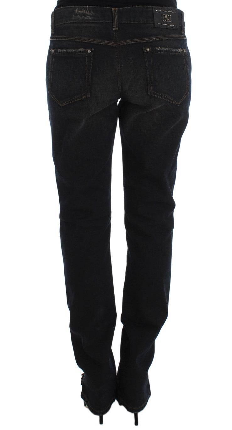 Ermanno Scervino Blue Wash Cotton Boyfriend Jeans - Hilstor