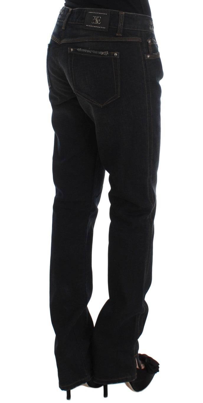 Ermanno Scervino Blue Wash Cotton Boyfriend Jeans - Hilstor