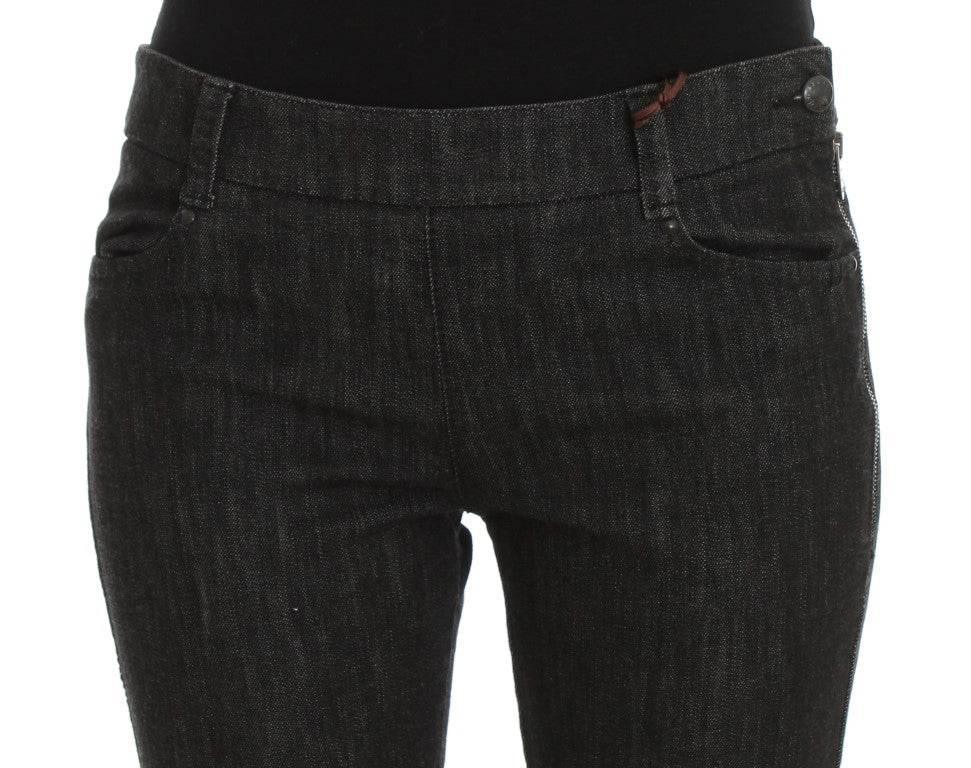 Ermanno Scervino Blue Cotton Slim Fit Denim Jeans - Hilstor