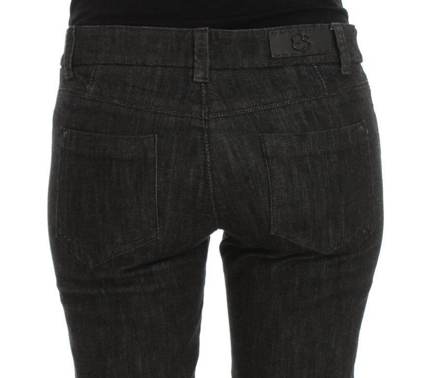 Ermanno Scervino Blue Cotton Slim Fit Denim Jeans - Hilstor