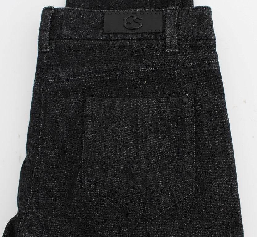 Ermanno Scervino Blue Cotton Slim Fit Denim Jeans - Hilstor