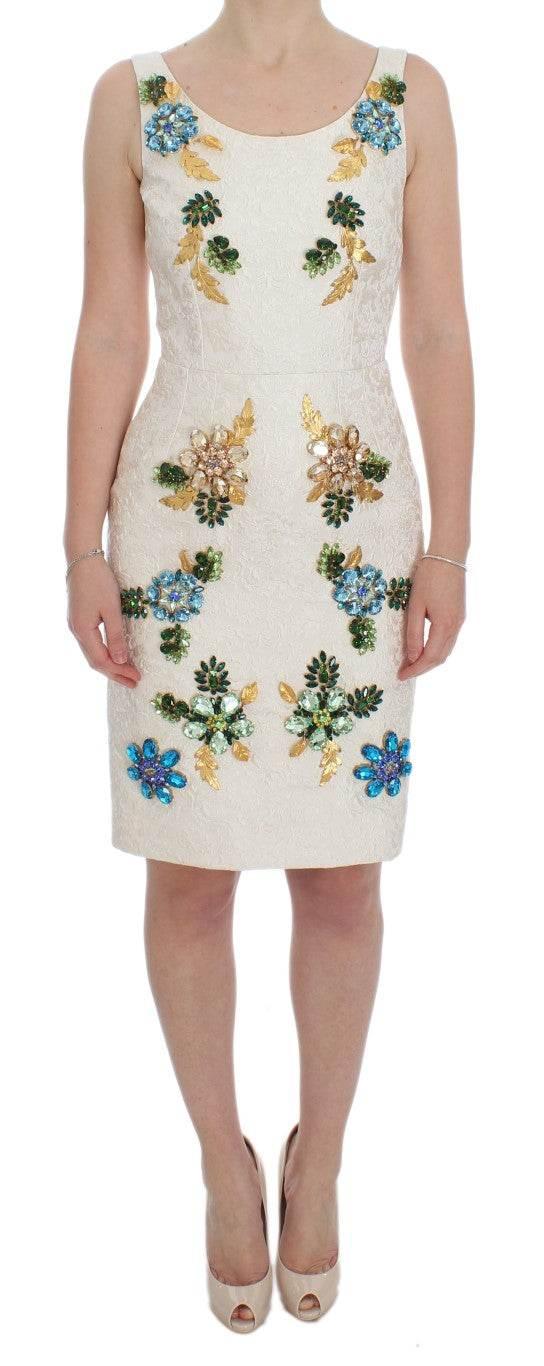 Dolce & Gabbana Elegant Floral Brocade Sheath Dress - Hilstor