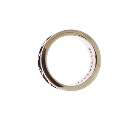 Nialaya Elegant Silver and Black Men's Sterling Ring - Hilstor
