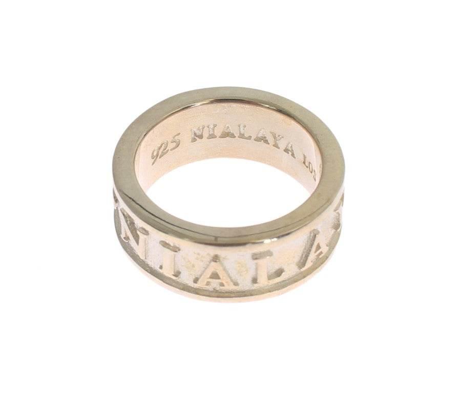 Nialaya Silver Splendor Sterling Ring for Men - Hilstor