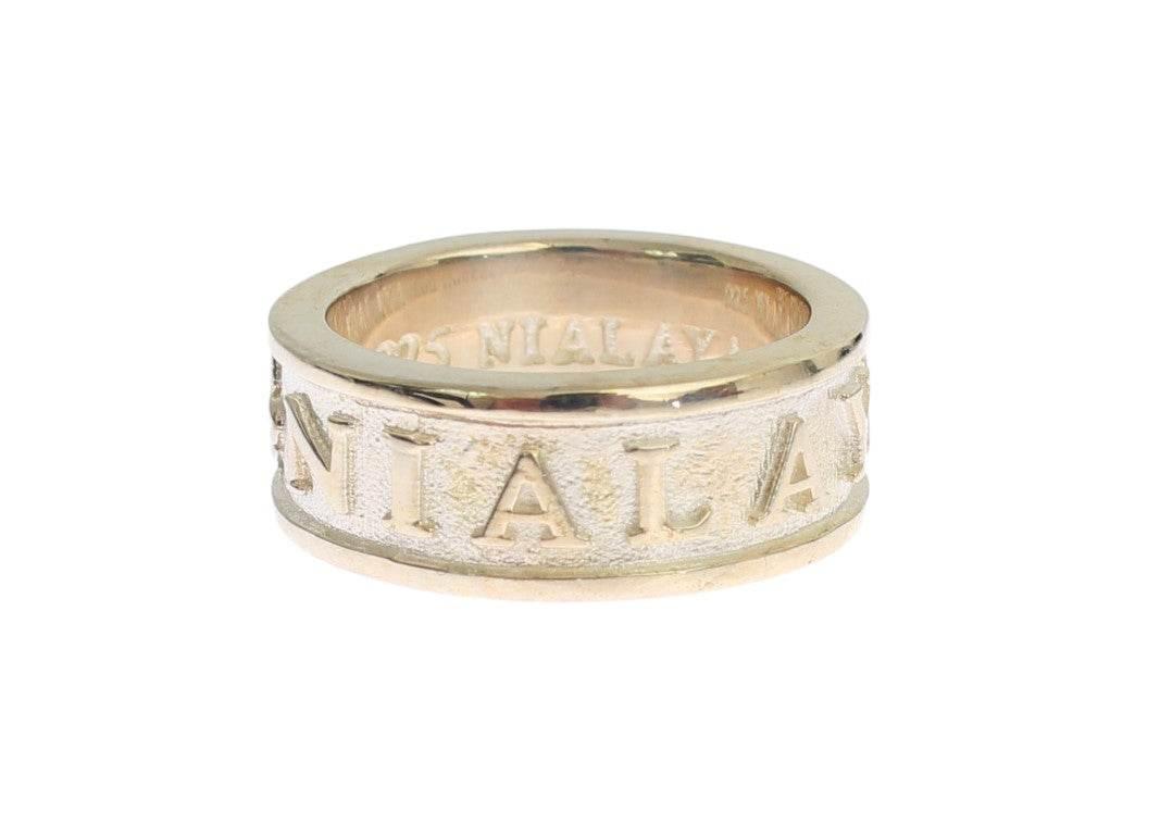 Nialaya Silver Splendor Sterling Ring for Men - Hilstor