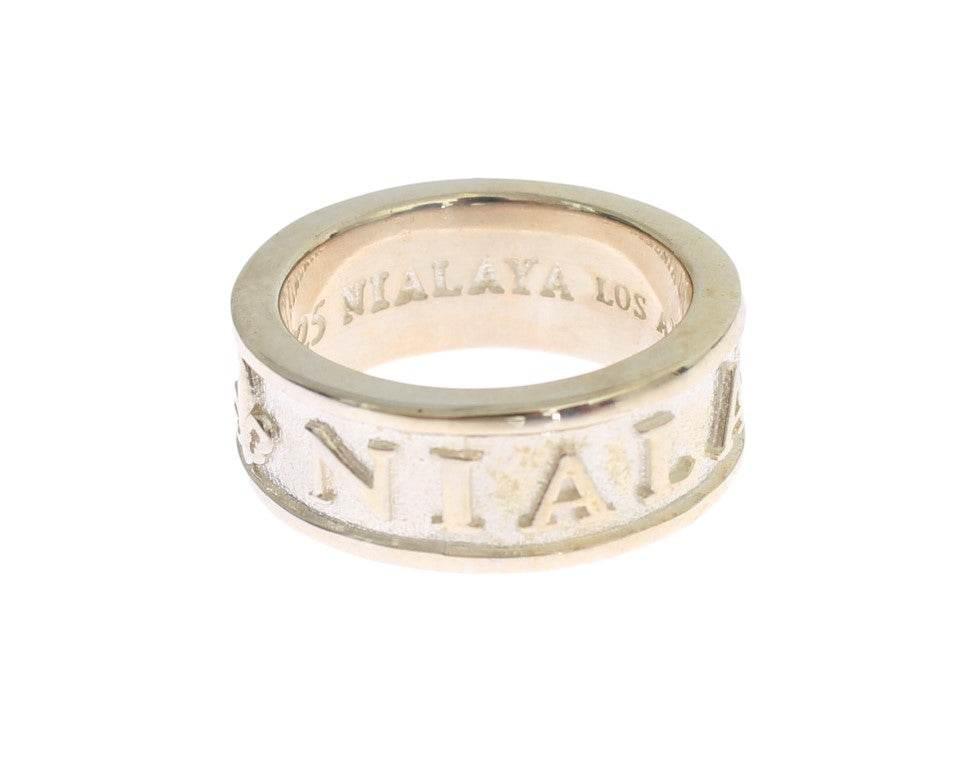 Nialaya Silver Splendor Sterling Ring for Men - Hilstor