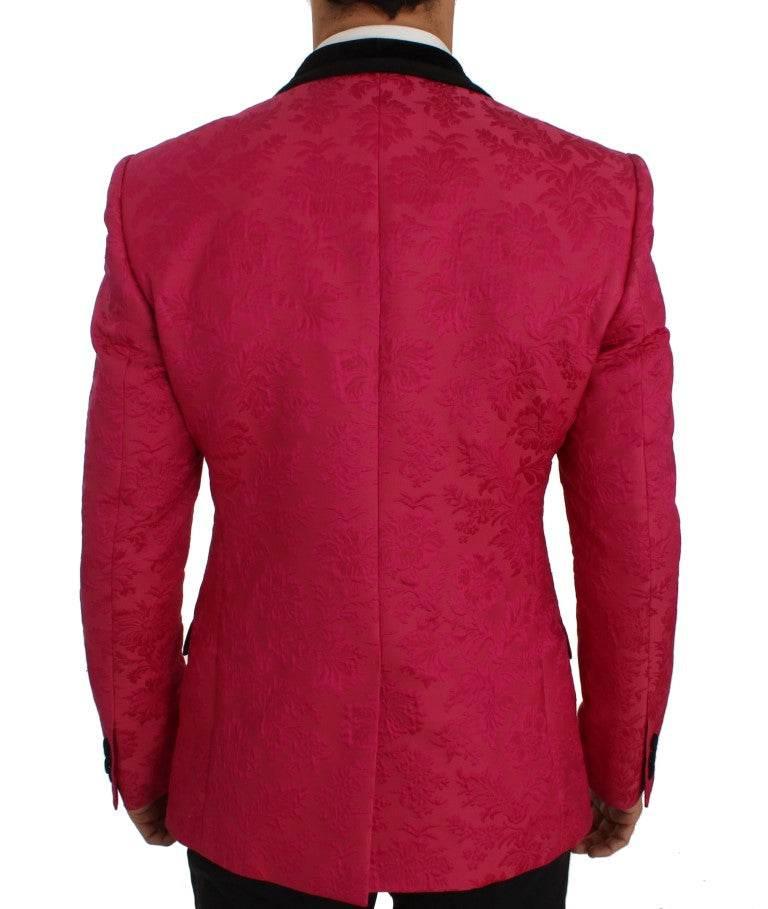Dolce & Gabbana Floral Brocade Single-Breasted Blazer - Hilstor