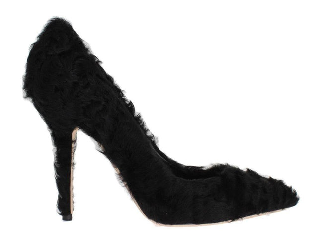 Dolce & Gabbana Elegant Pumps in Luxe Xiangao Fur Leather - Hilstor