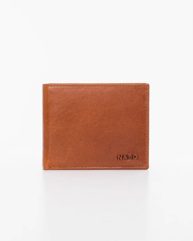 Leather Wallet NK254 (RFID-Blocking) – Brown, Made in Europe | 9 Card Slots & Genuine Leather - Hilstor
