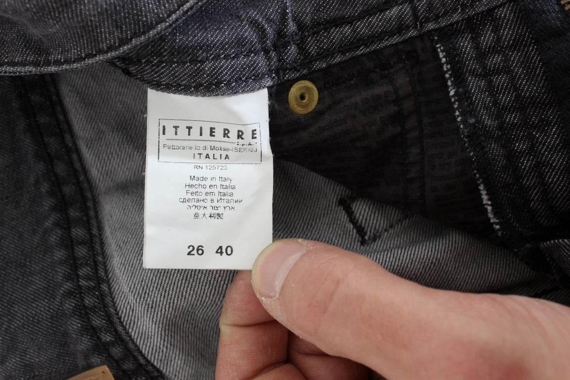 John Galliano Gray Wash Cotton Torn Straight Fit Jeans - Hilstor