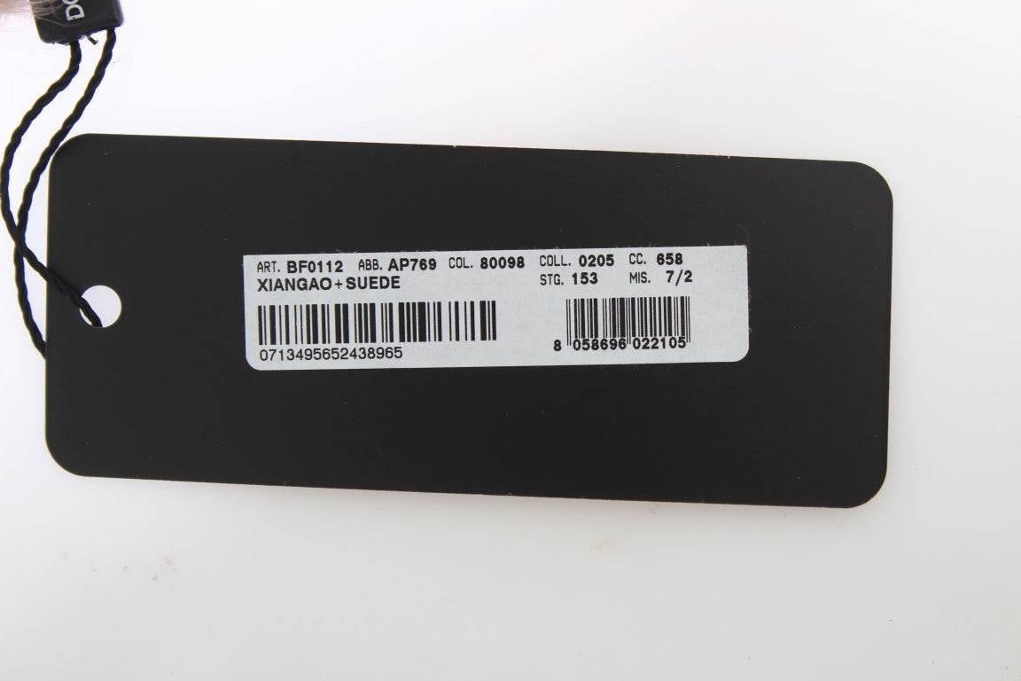 Dolce & Gabbana Beige Suede Xiangao Fur Elbow Gloves - Hilstor