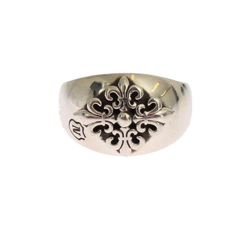 Nialaya Exquisite Silver Statement Ring for Men - Hilstor