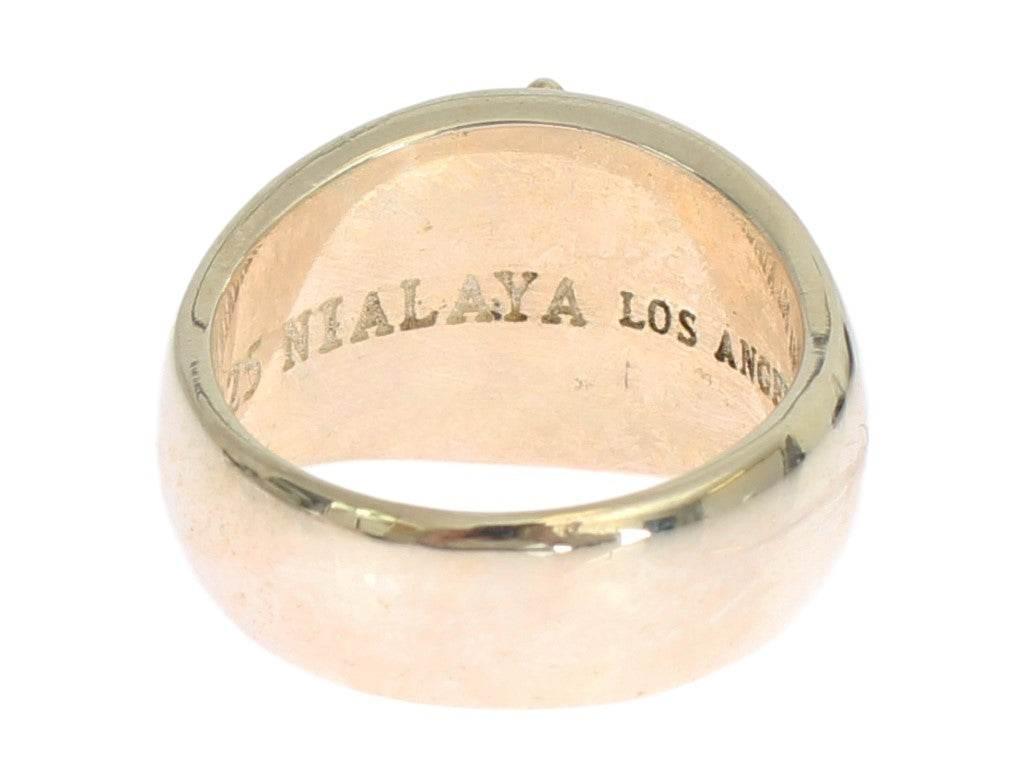 Nialaya Silver Statement Mens Ring - Hilstor