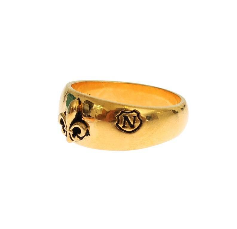 Nialaya Exclusive Gold-Plated Men's Ring - Hilstor