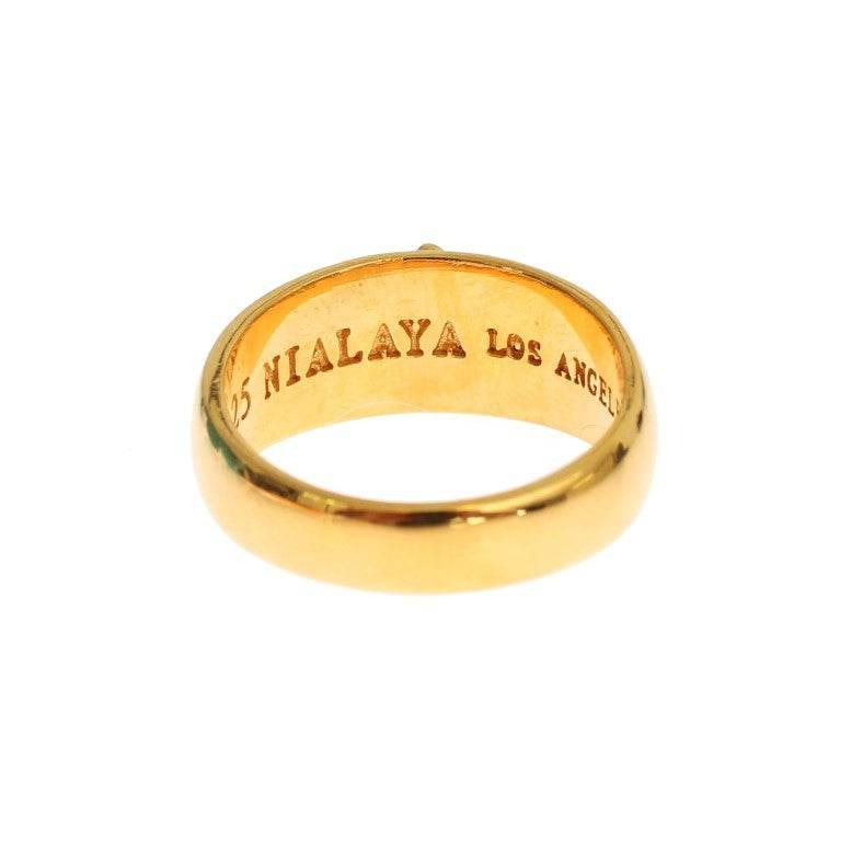Nialaya Exclusive Gold-Plated Men's Ring - Hilstor