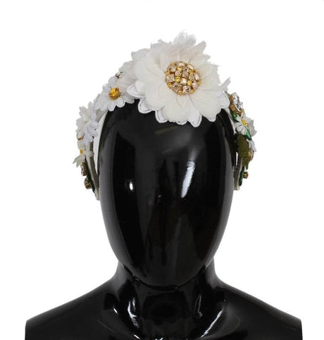 Dolce & Gabbana Sunflower Crystal Luxury Headband - Hilstor