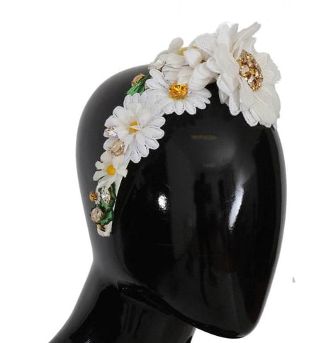 Dolce & Gabbana Sunflower Crystal Luxury Headband - Hilstor