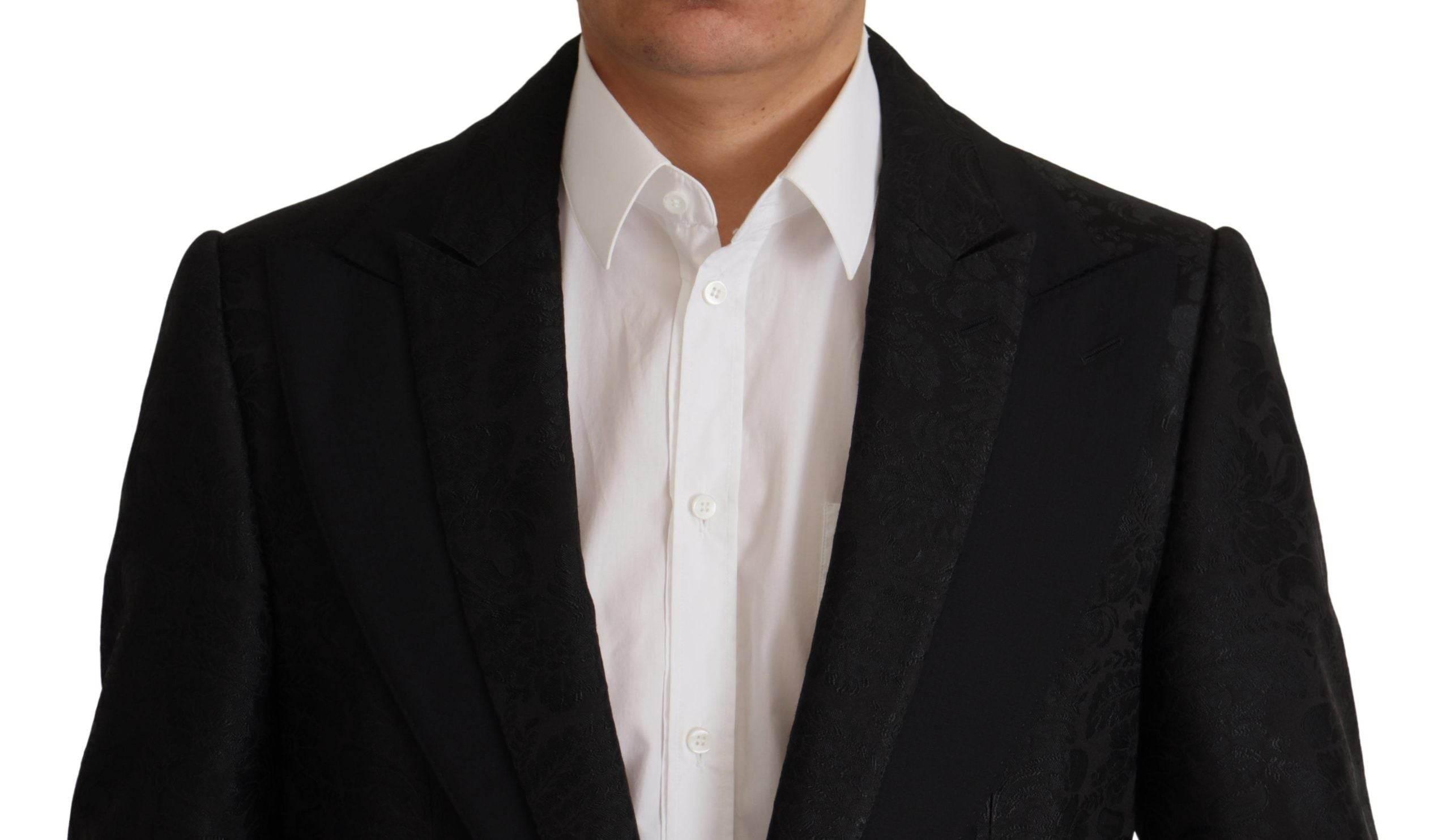 Dolce & Gabbana Black Polyester Formal 2 Piece MARTINI Suit - Hilstor