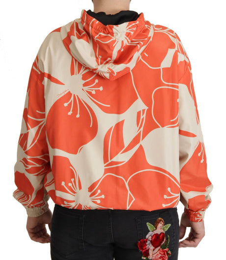 Dolce & Gabbana Elegant Floral Zip Hooded Sweater - Hilstor