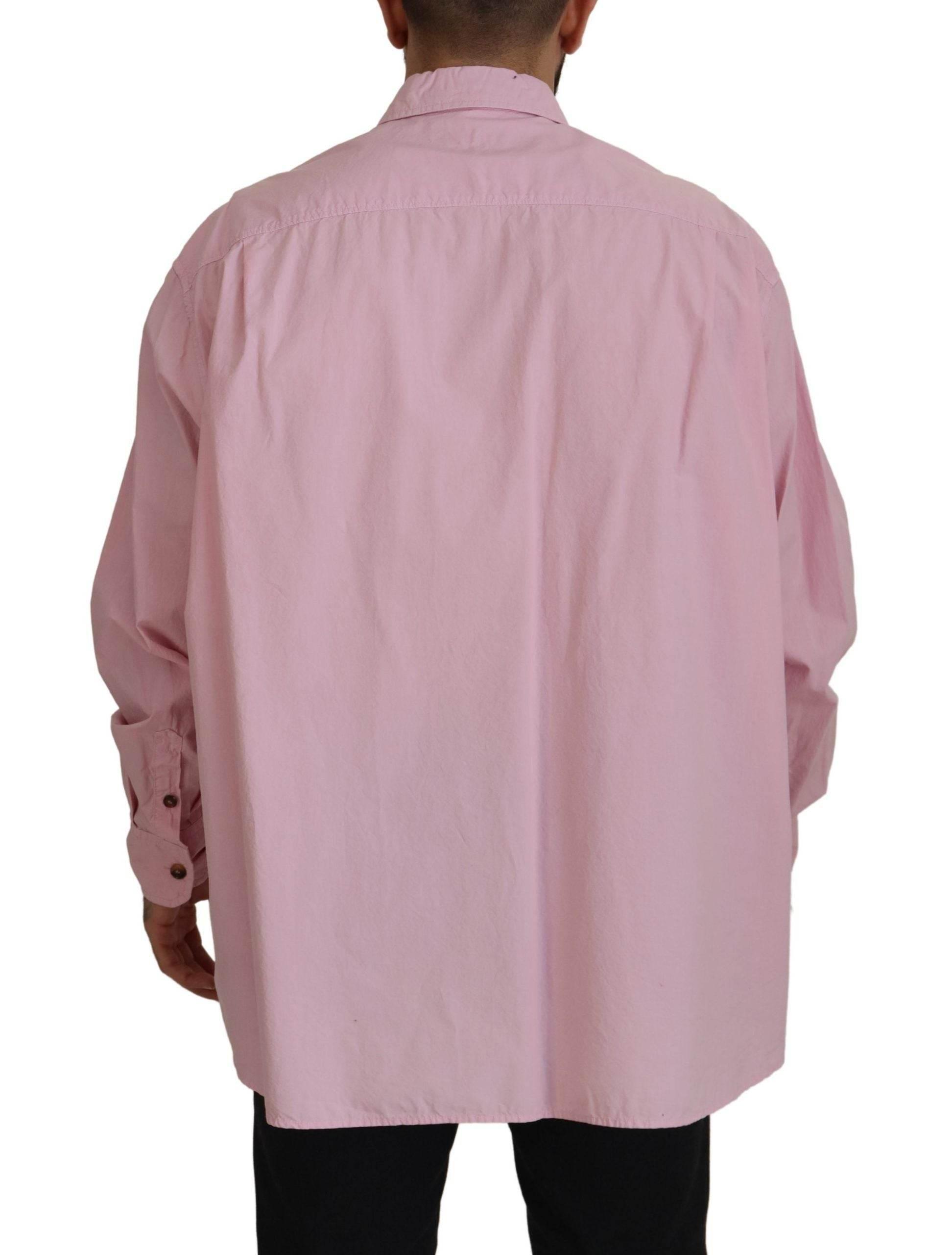 Dolce & Gabbana Elegant Pink Casual Cotton Shirt - Hilstor