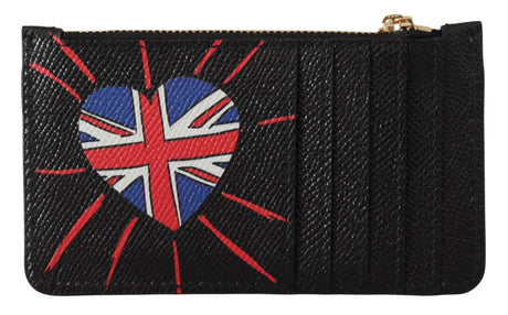Dolce & Gabbana Elegant Leather Coin Wallet with Zip Closure - Hilstor