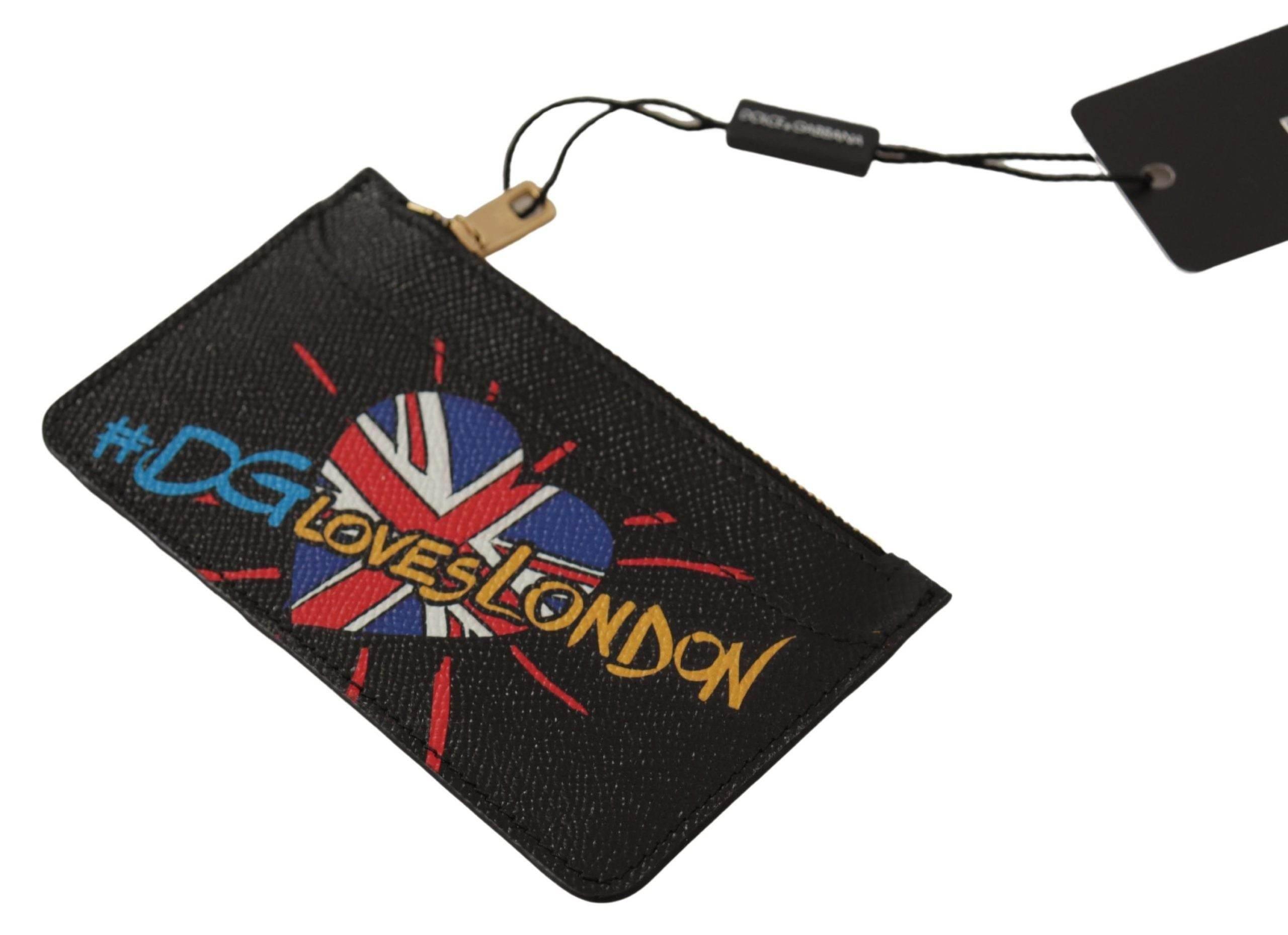 Dolce & Gabbana Elegant Leather Coin Wallet with Zip Closure - Hilstor
