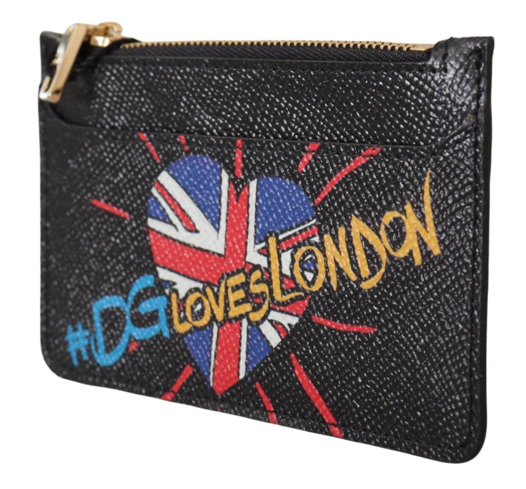 Dolce & Gabbana Elegant Leather Coin Wallet with Zip Closure - Hilstor