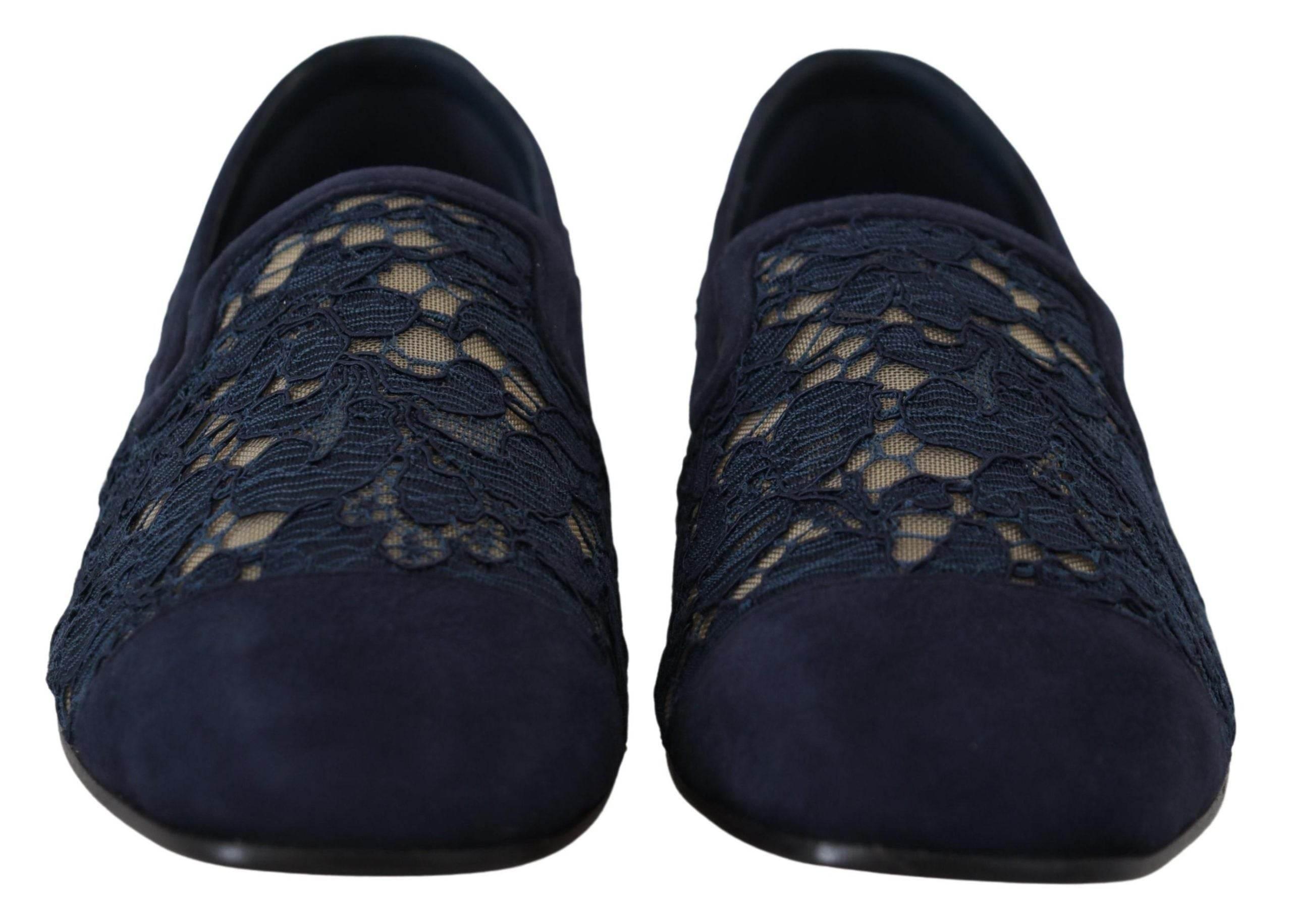 Dolce & Gabbana Elegant Blue Loafers Flats - Summer Chic - Hilstor