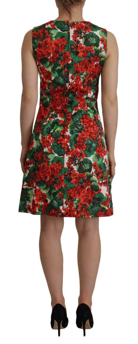 Dolce & Gabbana Multicolor Floral A-Line Dress - Hilstor