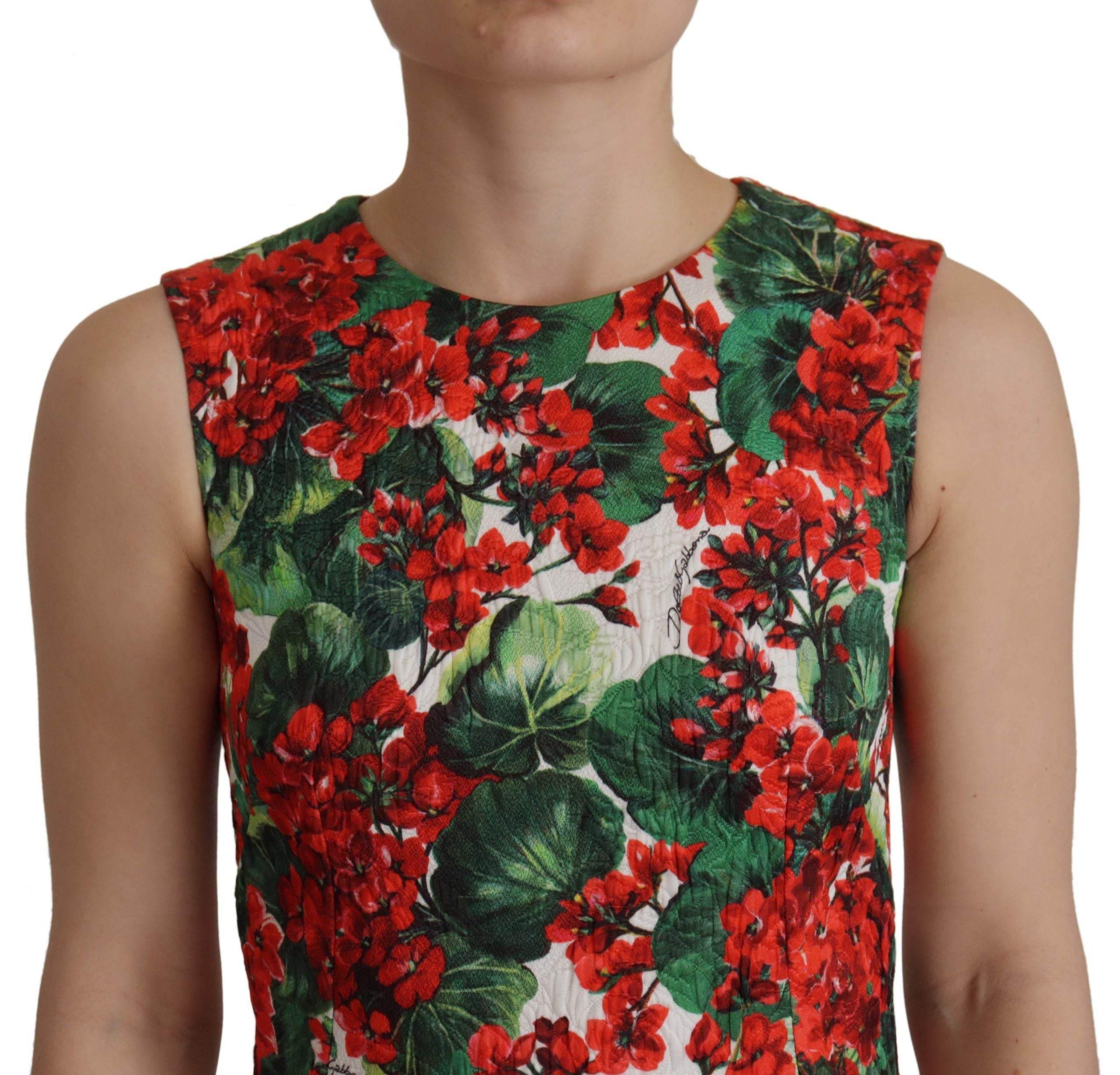Dolce & Gabbana Multicolor Floral A-Line Dress - Hilstor
