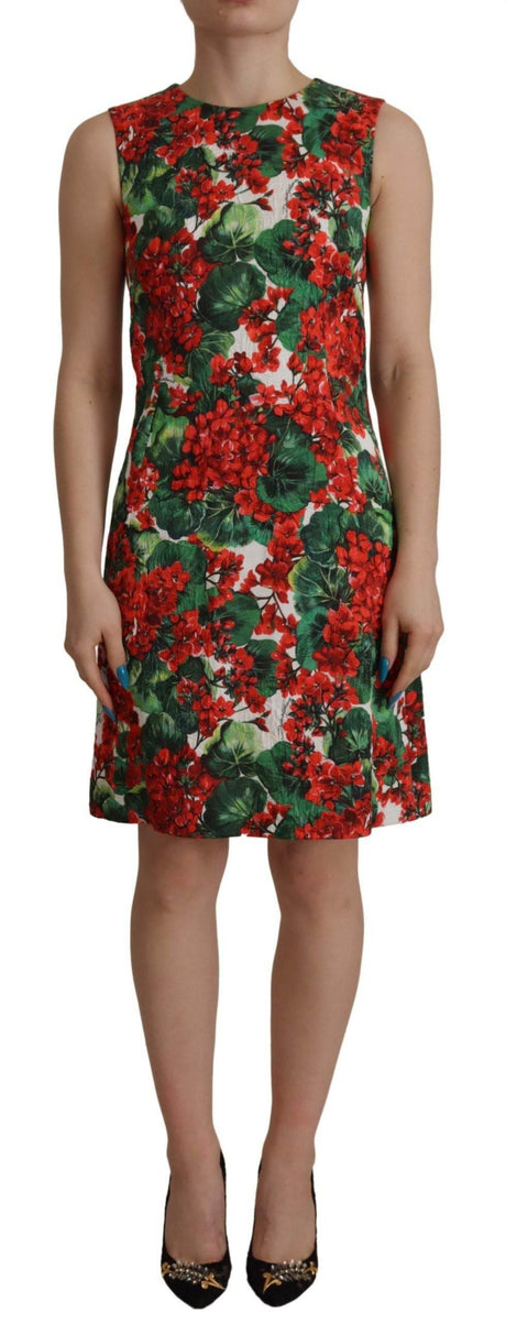 Dolce & Gabbana Multicolor Floral A-Line Dress - Hilstor