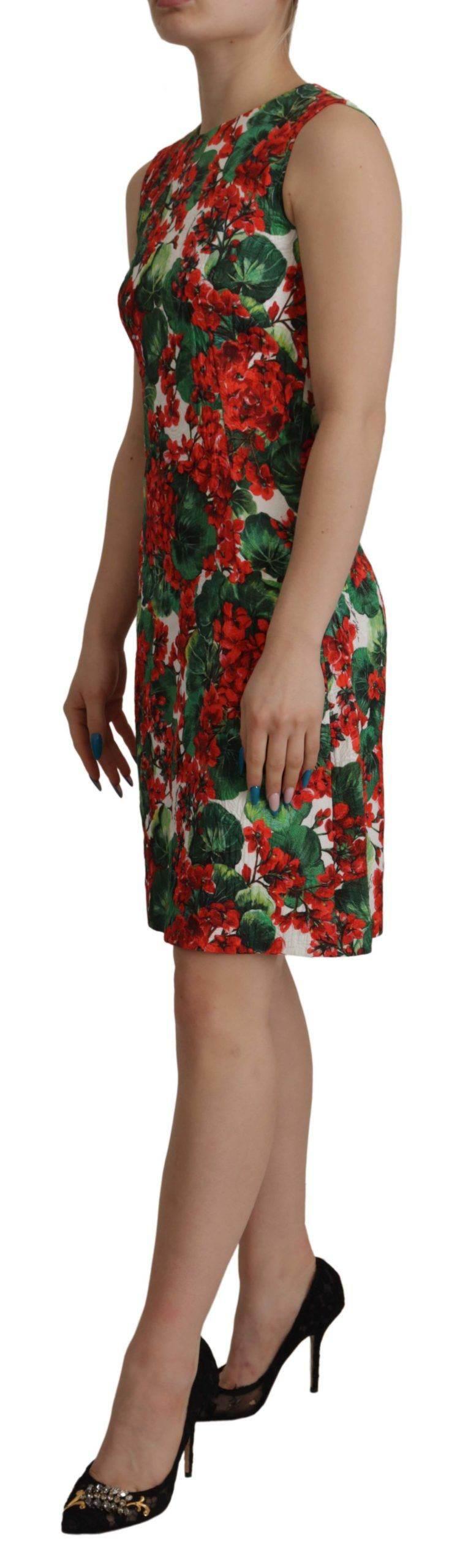 Dolce & Gabbana Multicolor Floral A-Line Dress - Hilstor