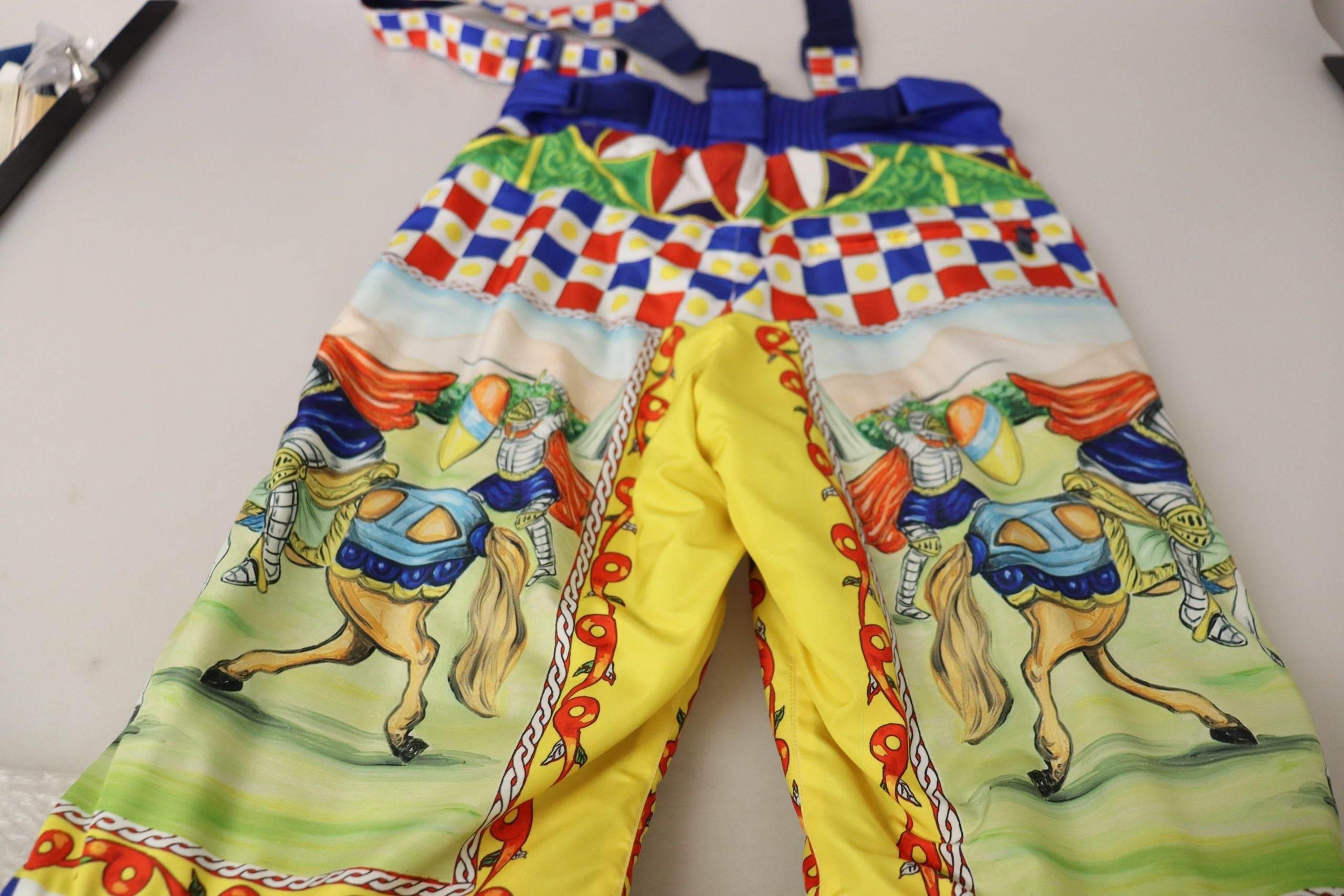 Dolce & Gabbana Multicolor High Waist Snow Pants - Hilstor