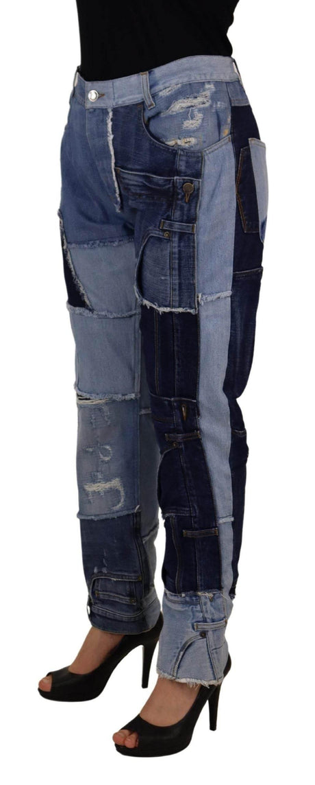 Dolce & Gabbana High Waist Skinny Couture Jeans - Hilstor