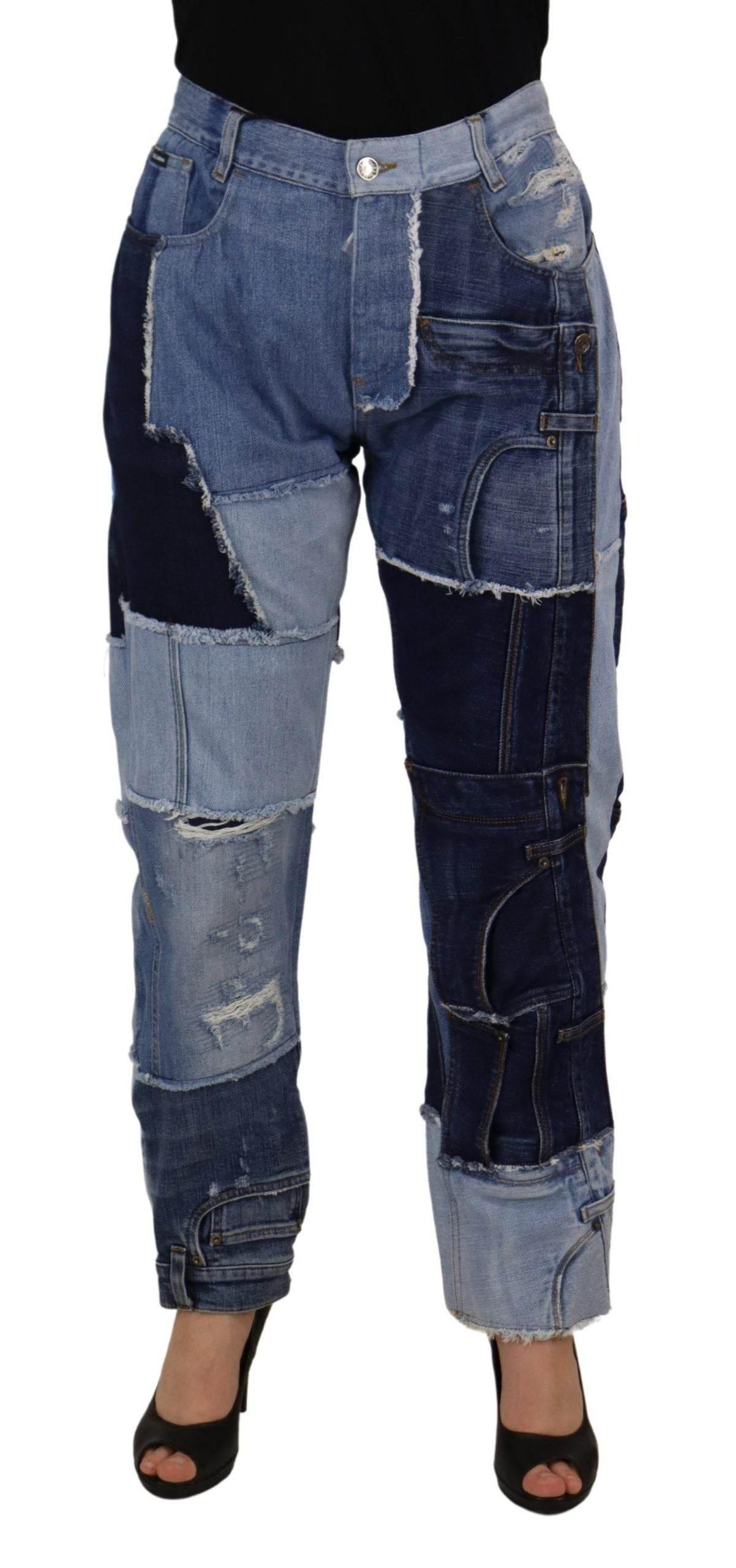 Dolce & Gabbana High Waist Skinny Couture Jeans - Hilstor