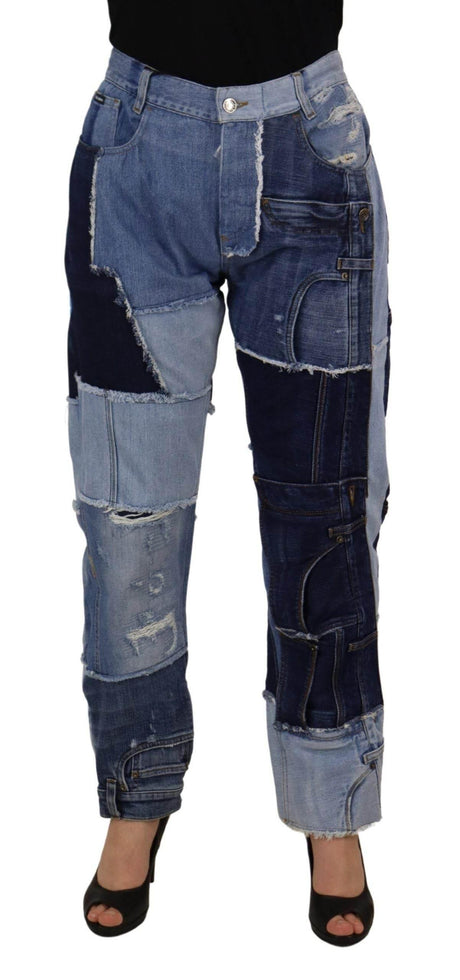 Dolce & Gabbana High Waist Skinny Couture Jeans - Hilstor