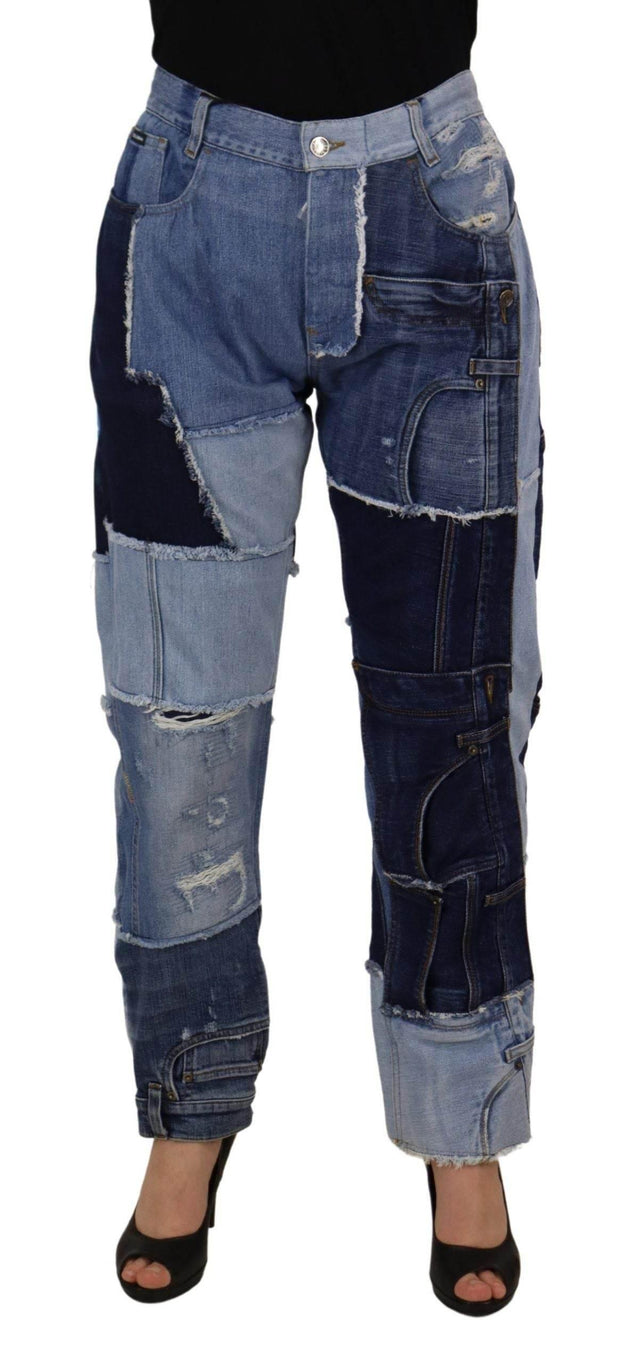 Dolce & Gabbana High Waist Skinny Couture Jeans - Hilstor