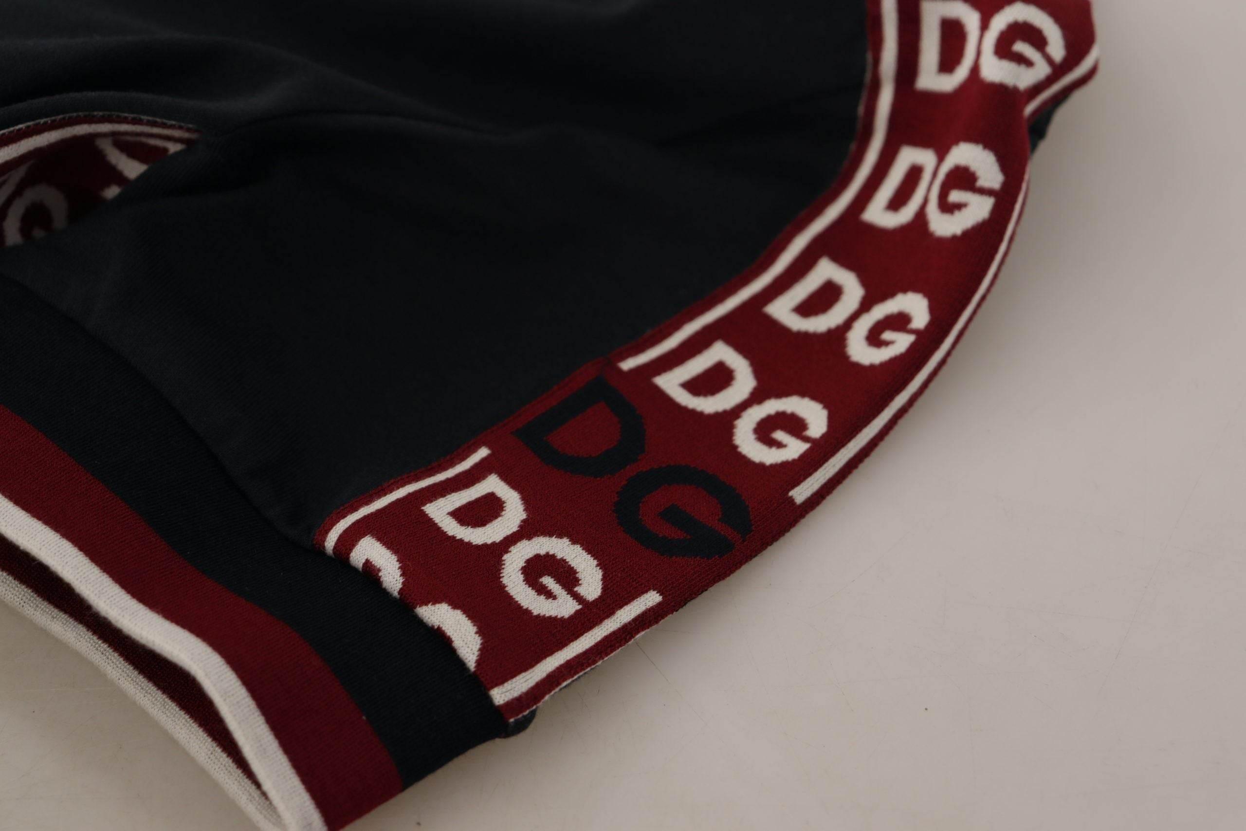Dolce & Gabbana Black #DGMillennials 100% Cotton T-shirt - Hilstor