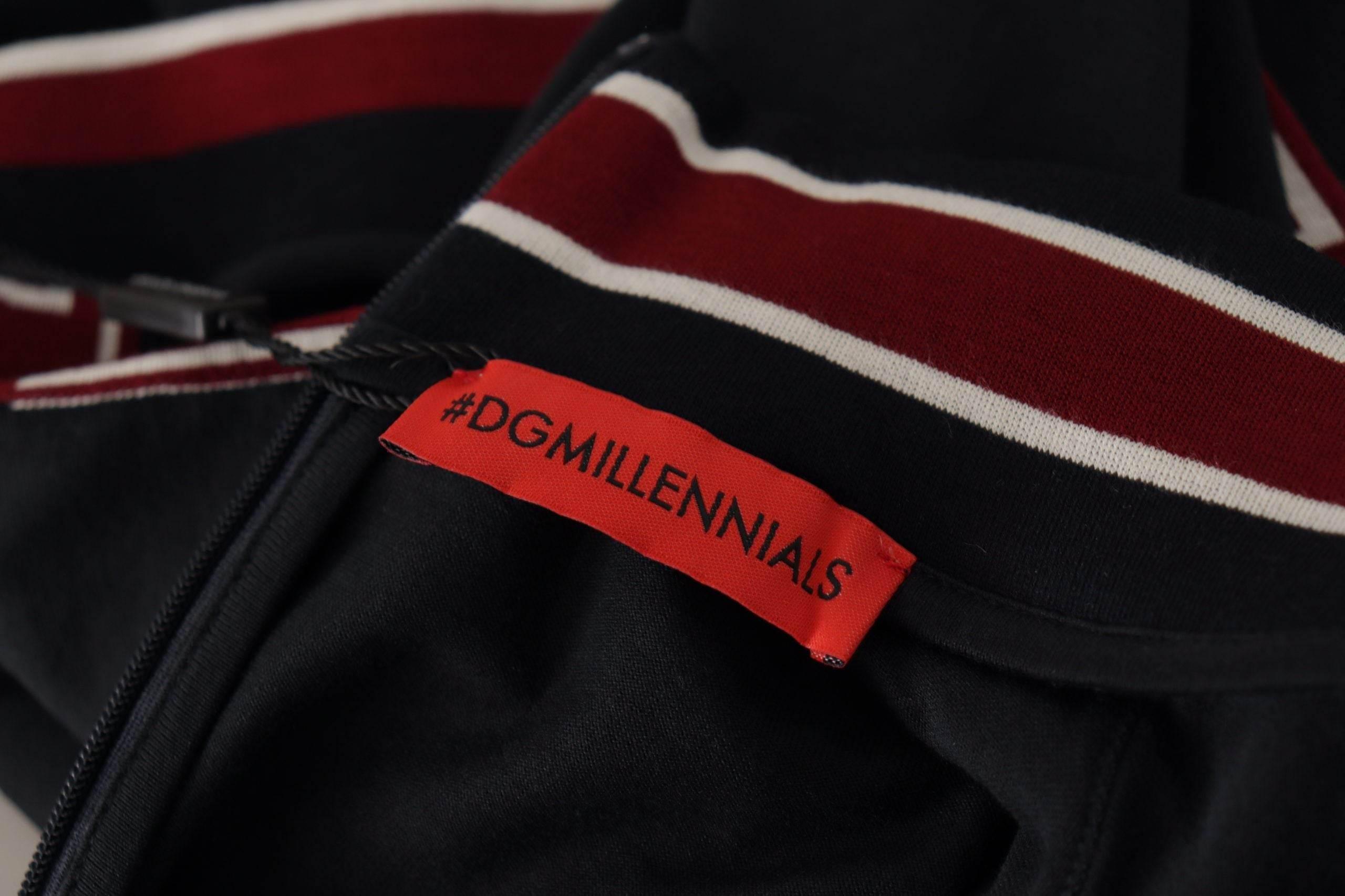 Dolce & Gabbana Black #DGMillennials 100% Cotton T-shirt - Hilstor
