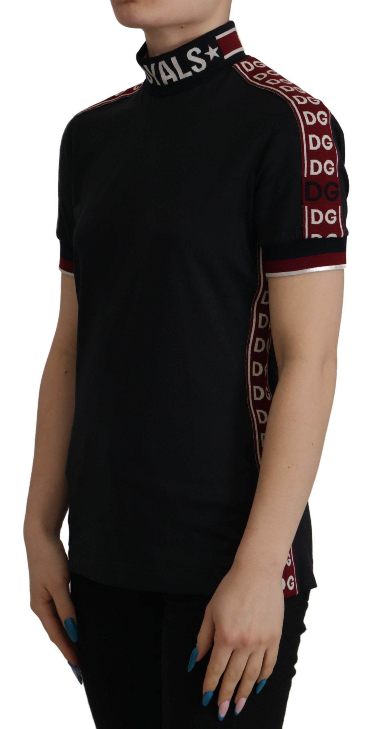 Dolce & Gabbana Black #DGMillennials 100% Cotton T-shirt - Hilstor