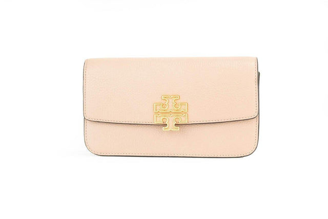 Tory Burch Britten Small Meadowsweet Leather Chain Wallet Crossbody Bag - Hilstor