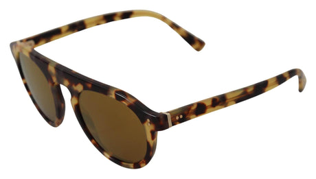 Dolce & Gabbana Brown Tortoise Oval Full Rim Shades DG4306F Sunglasses - Hilstor