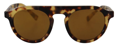 Dolce & Gabbana Brown Tortoise Oval Full Rim Shades DG4306F Sunglasses - Hilstor